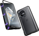 OnePlus 12R Magnetic Body Metal Frame Tempered Glass Case