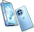 OnePlus 12R Magnetic Body Metal Frame Tempered Glass Case