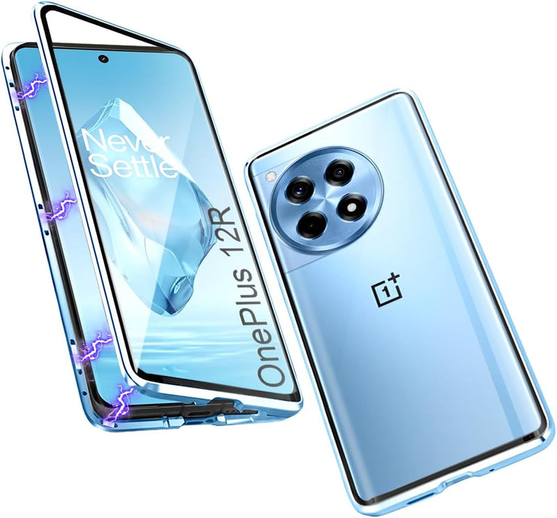 OnePlus 12R Magnetic Body Metal Frame Tempered Glass Case - Gorilla Cases