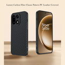 OnePlus 15 Carbon Fiber Leather Case – Slim Hybrid