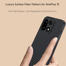 OnePlus 15 Carbon Fiber Leather Case – Slim Hybrid