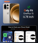 OnePlus 15 Clear Magnetic Case – Anti-Yellow Rugged