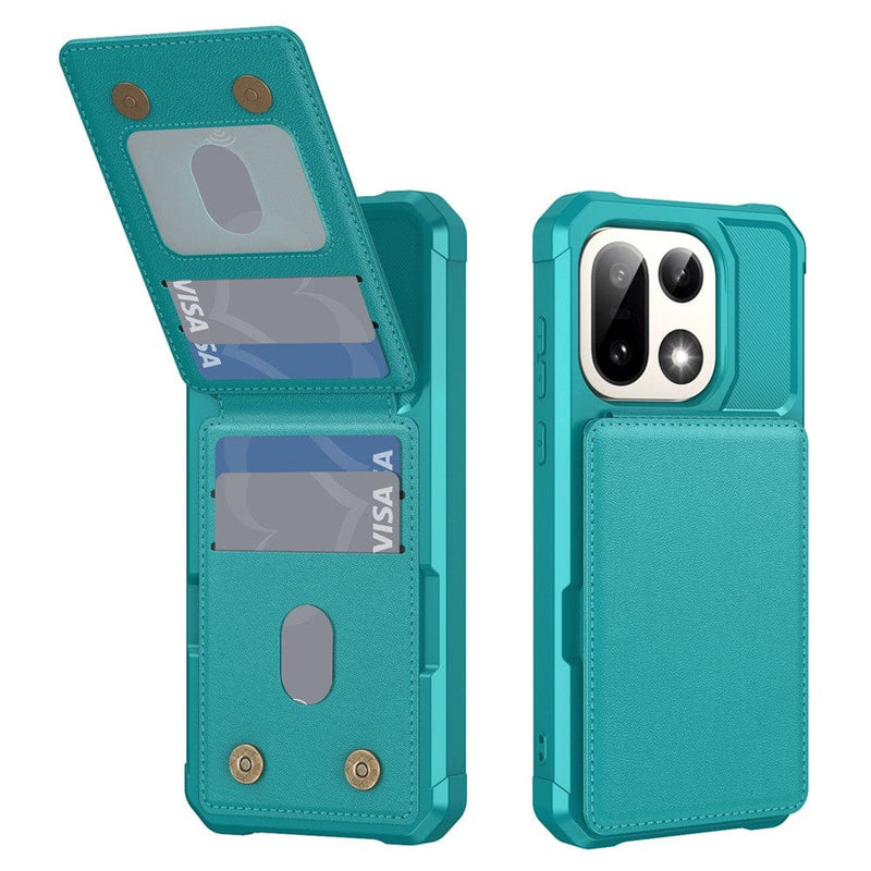 OnePlus 15 Flip Card Wallet Case with Kickstand
