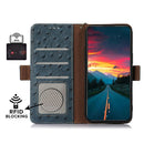 OnePlus 15 Ostrich Texture Leather Wallet Case