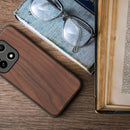 OnePlus 15 Real Wood Case – Dark Brown TPU Bumper