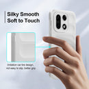 OnePlus 15 Silicone Case – Microfiber Lining White