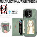 OnePlus 15 Wallet Case – Carbon Fiber Kickstand