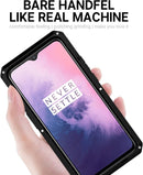 Oneplus 7 Aluminum Metal Bumper Silicone Rugged Case Hybrid Military Shockproof Heavy Duty Armor