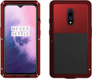 Oneplus 7 Aluminum Metal Bumper Silicone Rugged Case Hybrid Military Shockproof Heavy Duty Armor