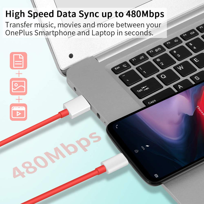 OnePlus 7, Charging Cable 8 7T Type C Cable 6FT USB C Cable Dash 6T 6 5T 5 12 11 10 Pro - Gorilla Cases