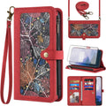 OnePlus 7 Pro Wallet Cover Screen Protector Crossbody Zipper Card Holder