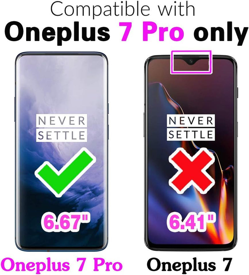 OnePlus 7 Pro Wallet Cover Screen Protector Crossbody Zipper Card Holder - Gorilla Cases