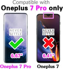 OnePlus 7 Pro with Zipper Purse, Multi Card Slot, Leather Stand Phone Cover