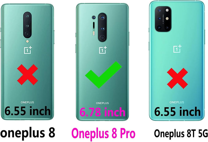 OnePlus 8 Pro One Plus 8Pro 5G Wallet Case Wrist Strap Lanyard Leather Flip Cover - Gorilla Cases