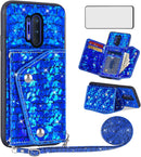 OnePlus 8 Pro One Plus 8Pro 5G Wallet Cover Tempered Glass Screen Protector Credit Card Holder