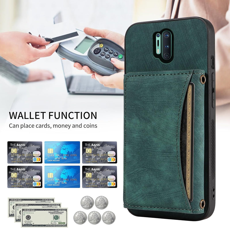 OnePlus 8 Pro One Plus Wallet Cover Crossbody Shoulder Slim Stand Cell - Gorilla Cases