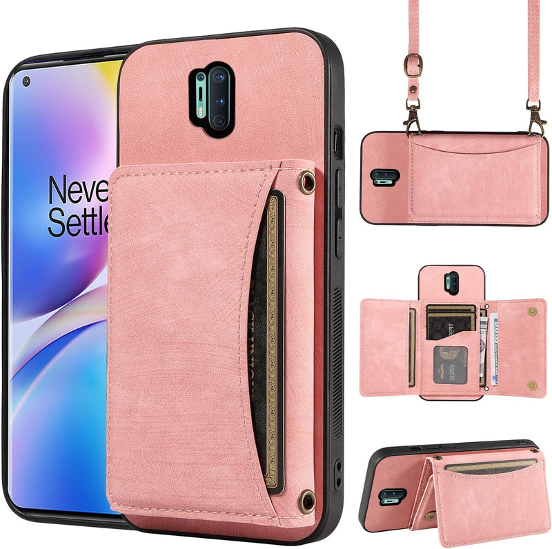 OnePlus 8 Pro One Plus Wallet Cover Crossbody Shoulder Slim Stand Cell - Gorilla Cases