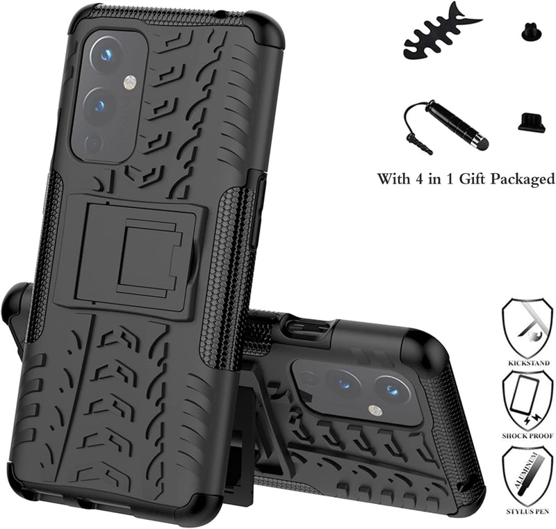 OnePlus 9 case Shockproof Heavy Duty Combo Hybrid Rugged Dual Layer Grip Cover - Gorilla Cases