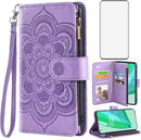 OnePlus 9 Pro One Plus 9Pro 5G Wallet Case Tempered Glass Screen Protector