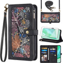 OnePlus 9 Pro One Plus 9Pro 5G Wallet Cover Screen Crossbody Zipper Credit Card Holder