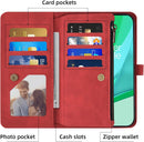 OnePlus 9 Pro One Plus 9Pro 5G Wallet Cover Screen Crossbody Zipper Credit Card Holder