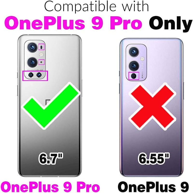 OnePlus 9 Pro One Plus 9Pro 5G Wallet Cover Screen Crossbody Zipper Credit Card Holder - Gorilla Cases