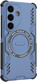 Phone Case Compatible with Samsung Galaxy S26 5G Full Body Rugged Shockproof Hard Thin Solid Support Wireless Charging Case Phone Back Cover(Blue)