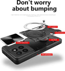 Phone Case for Honor X6B Case with Glass Screen Protector, [2 Pack] Built Slide Camera Protection