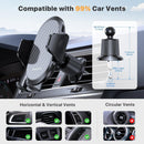 Phone Holders for Your Car with Metal Hook Clip, Air Vent Cell Phone Stand Car Mount