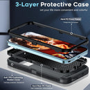 Pixel 9 Pro Phone Case Google Pixel - 9 Case 2PCS Screen Protector Heavy Duty Cover Black