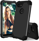 Poetic Guardian Full-Body Rugged Clear Google Pixel 3 XL Black