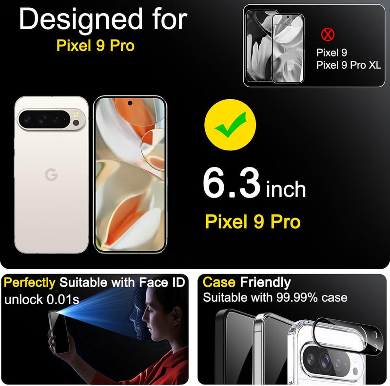 Privacy Screen Protector for Google Pixel 9 Pro - Gorilla Cases