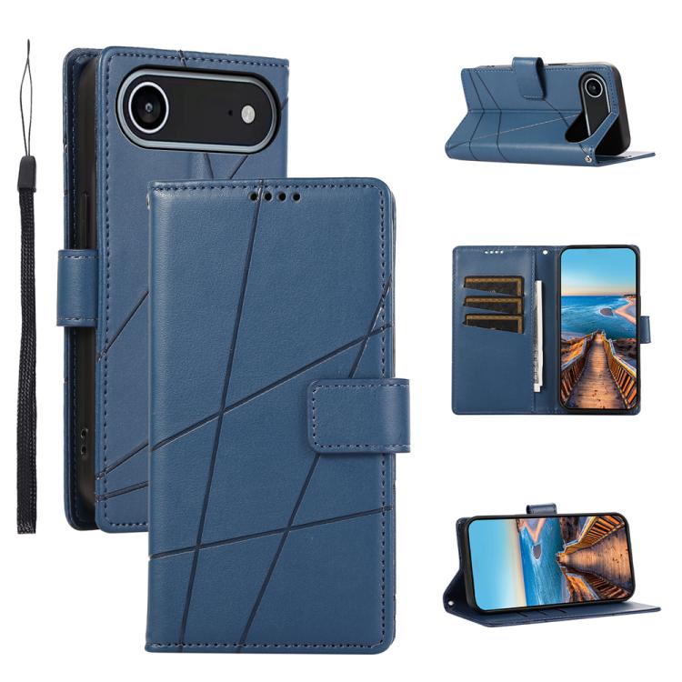 PU Genuine Leather Texture Embossed Line Phone Case, For iPhone 17 Pro Max, For iPhone 17 Pro, For iPhone 17, For iPhone 17 Air, iPhone 16e, For iPhone 16 Pro Max, For iPhone 16 Pro, For iPhone 16 Plus