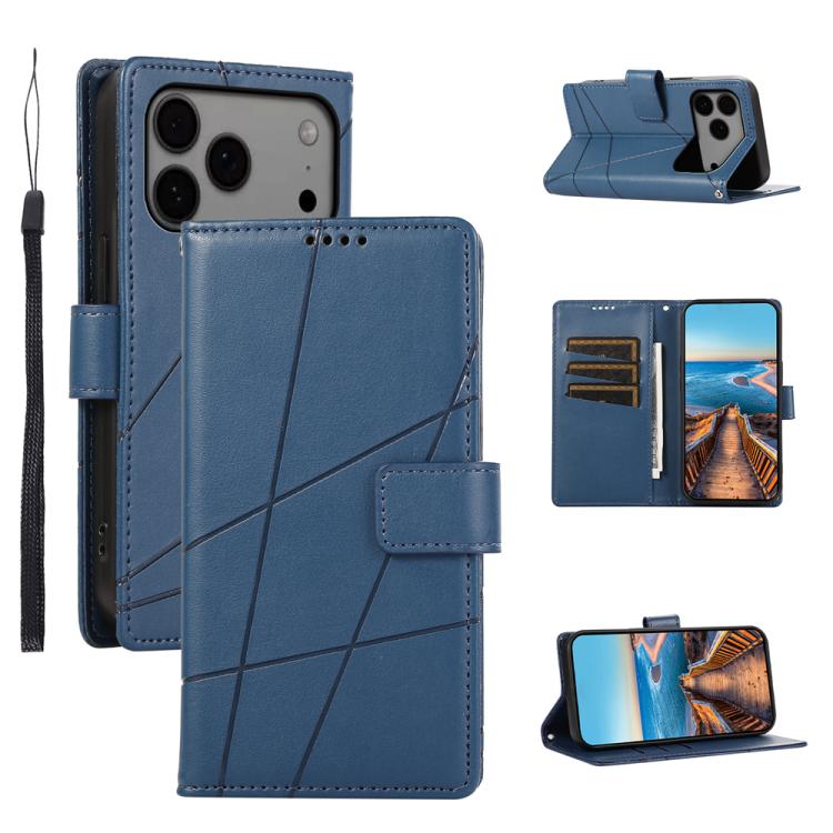 PU Genuine Leather Texture Embossed Line Phone Case, For iPhone 17 Pro Max, For iPhone 17 Pro, For iPhone 17, For iPhone 17 Air, iPhone 16e, For iPhone 16 Pro Max, For iPhone 16 Pro, For iPhone 16 Plus