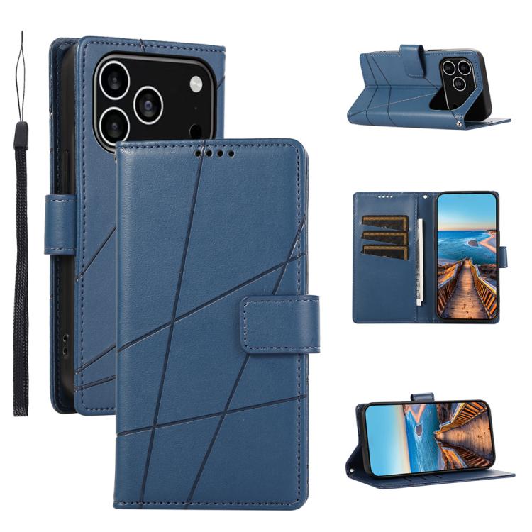 PU Genuine Leather Texture Embossed Line Phone Case, For iPhone 17 Pro Max, For iPhone 17 Pro, For iPhone 17, For iPhone 17 Air, iPhone 16e, For iPhone 16 Pro Max, For iPhone 16 Pro, For iPhone 16 Plus