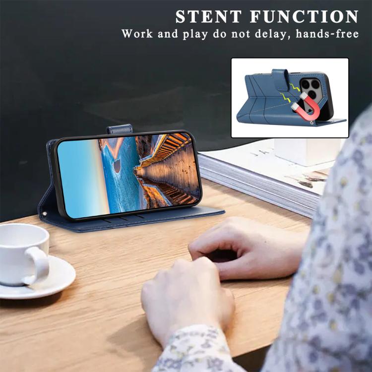 PU Genuine Leather Texture Embossed Line Phone Case, For iPhone 17 Pro Max, For iPhone 17 Pro, For iPhone 17, For iPhone 17 Air, iPhone 16e, For iPhone 16 Pro Max, For iPhone 16 Pro, For iPhone 16 Plus