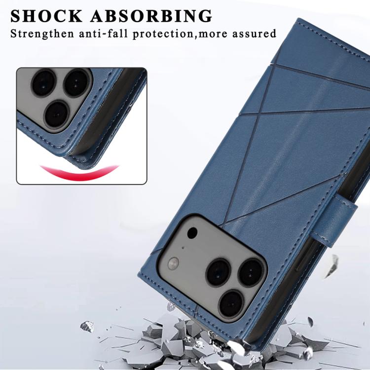 PU Genuine Leather Texture Embossed Line Phone Case, For iPhone 17 Pro Max, For iPhone 17 Pro, For iPhone 17, For iPhone 17 Air, iPhone 16e, For iPhone 16 Pro Max, For iPhone 16 Pro, For iPhone 16 Plus