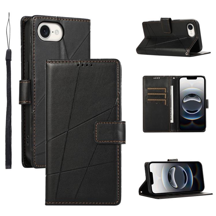 PU Genuine Leather Texture Embossed Line Phone Case, For iPhone 17 Pro Max, For iPhone 17 Pro, For iPhone 17, For iPhone 17 Air, iPhone 16e, For iPhone 16 Pro Max, For iPhone 16 Pro, For iPhone 16 Plus