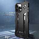 R - JUST RJ - 17 Shockproof Armor Hollow Metal Phone Case