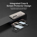 Rugged Armor Case for Galaxy Z Fold 8 Ultra with Hinge Protection, Kickstand & Belt-Clip Holster – Black
