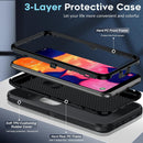 Samsung Galaxy A10E Water-Resistant Full-Body Rugged Case with Built-In Screen Protector