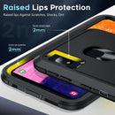 Samsung Galaxy A10E Water-Resistant Full-Body Rugged Case with Built-In Screen Protector