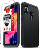Samsung Galaxy A10E Water-Resistant Full-Body Rugged Case with Built-In Screen Protector
