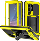 Samsung Galaxy S24 5G Metal Case Gorilla Glass Protector Cover Hard Case