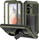 Samsung Galaxy S24 5G Metal Case Gorilla Glass Protector Cover Hard Case