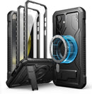 Samsung Galaxy S24 Compatible Magsafe Rugged Shockproof Full - body Protective Cover