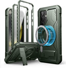 Samsung Galaxy S24 Compatible Magsafe Rugged Shockproof Full - body Protective Cover