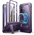 Samsung Galaxy S24 Compatible Magsafe Rugged Shockproof Full - body Protective Cover