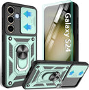 Samsung Galaxy S24 Plus 360°Rotation Ring Kickstand Case Rose Gold