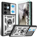 Samsung Galaxy S24 Plus 360°Rotation Ring Kickstand Case Rose Gold